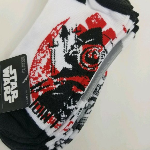 Disney Star Wars Womens No Show Socks Size 9-11 Shoe Size 4-10 BB8 Millennium - Picture 11 of 11